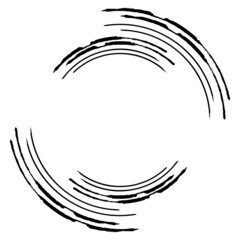 Circle lines logo vector