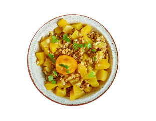 Farro Salad with Butternut andl yellow tomato