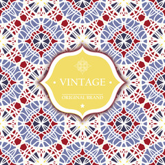 Card. Vintage decorative elements. Ornamental floral business cards, oriental pattern, vector illustration. Islam, Arabic, Indian, turkish, pakistan, chinese, ottoman motifs.