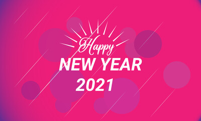 happy new year 2021 abstract vector art background design