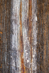 Grau braunes hell dunkles altes Holz mit farbigen vertikalen Parallelen Linien