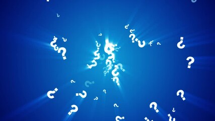 Question Mark Looping Animated Background - Powered by Adobe