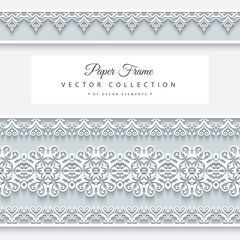 Vector abstract ornamental nature vintage frame.