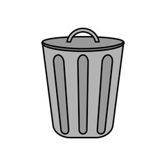 trash can vector design template illustration