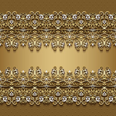 Abstract vector ornamental nature vintage frame.