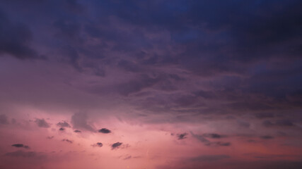 Sunset Stormy Dramatic Sky Before Rain