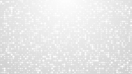 Dot white gray pattern gradient texture background. Abstract  technology big data digital background. 3d rendering.