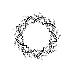 Naklejka na ściany i meble Radial speed Lines in Circle Form for comic books . Explosion background . Vector Illustration .Technology round Logo . Circular Design element . Abstract Geometric shape . Sunburst .