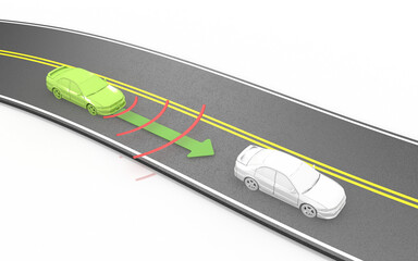 Drive safe concepts, original 3d rendering