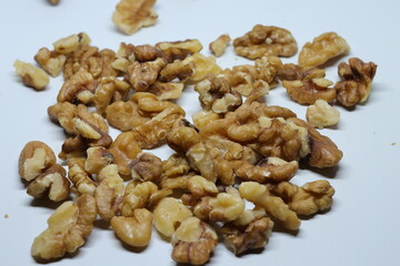 Wall Nuts Isolated on White Background