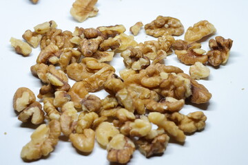 Wall Nuts Isolated on White Background