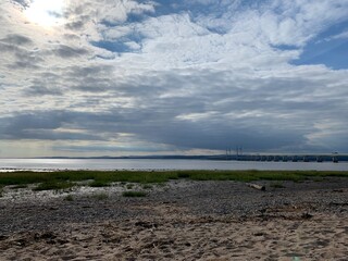 clouds over the river