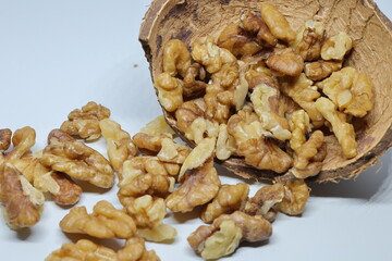 Wall Nuts Isolated on White Background