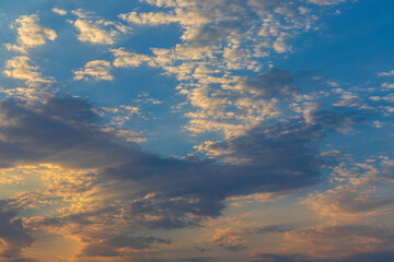 Beautiful clouds at sunset of the day. Can be used as a background