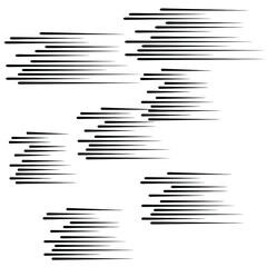 Speed Lines in arrow Form . Vector Illustration .Technology  Logo . Design element . Abstract Geometric shape .