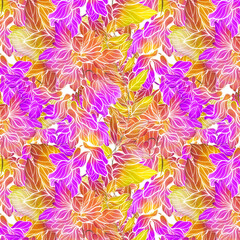 Fototapeta na wymiar Meadow flowers seamless pattern.