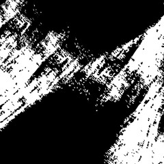 Abstract Black Brush Background Isolated on White Background