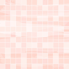Vector pink tile background. Ceramic mosaic abstract illustration