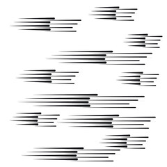 Speed Lines in arrow Form . Vector Illustration .Technology  Logo . Design element . Abstract Geometric shape .