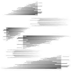 Speed Lines in arrow Form . Vector Illustration .Technology  Logo . Design element . Abstract Geometric shape .