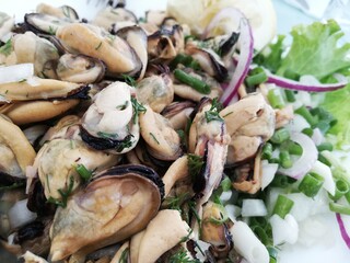 fresh seafood paella