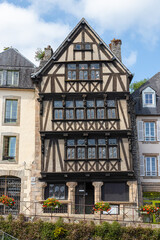 Fototapeta na wymiar the historic town of Morlaix, in Brittany