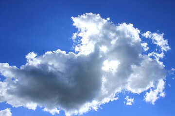 Sun covered with clouds. Russia.