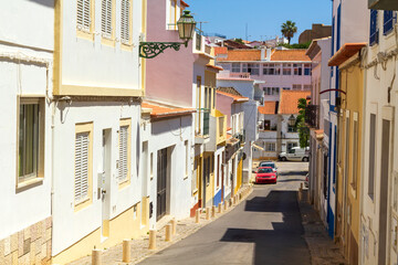 Fototapeta na wymiar Street in Lagos, Algarve region, South of Portugal.