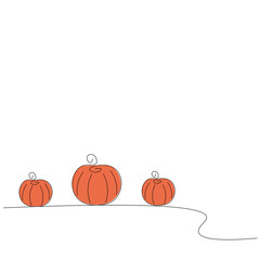 Pumpkins background, autumn design vector illustration