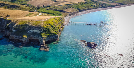 The Nature Reserve of Punta Aderci in the area of Vasto, Chieti province, Abruzzo region of Italy.