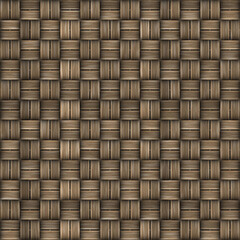 Seamless texture of wicker surface. Pattern background.