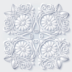 Vector ornamental nature vintage illustration.