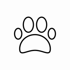 Outline paw icon.Paw vector illustration. Symbol for web and mobile