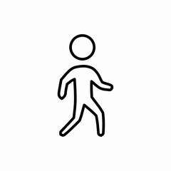 Outline pedestrian icon.Pedestrian vector illustration. Symbol for web and mobile
