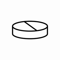 Outline pill icon.Pill vector illustration. Symbol for web and mobile