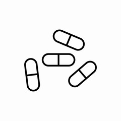 Outline pills icon.Pills vector illustration. Symbol for web and mobile