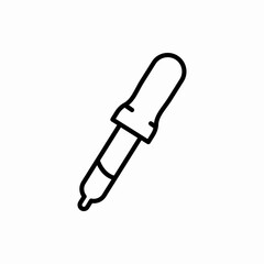 Outline pipette icon.Pipette vector illustration. Symbol for web and mobile