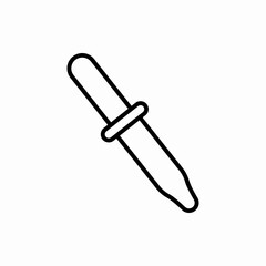 Outline pipette icon.Pipette vector illustration. Symbol for web and mobile