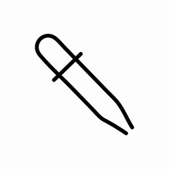 Outline pipette icon.Pipette vector illustration. Symbol for web and mobile