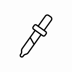 Outline pipette icon.Pipette vector illustration. Symbol for web and mobile