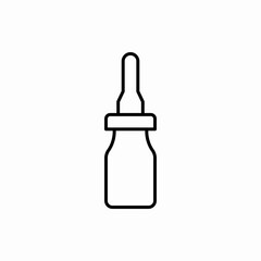 Outline pipette bottle icon.Pipette bottle vector illustration. Symbol for web and mobile