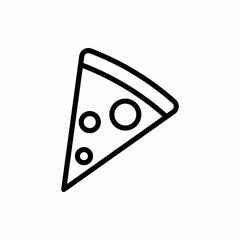 Outline pizza icon.Pizza vector illustration. Symbol for web and mobile