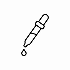 Outline pipette icon.Pipette vector illustration. Symbol for web and mobile