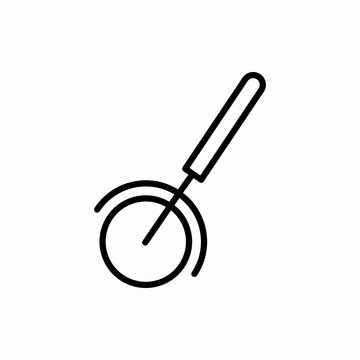 Outline pizza cutter icon.Pizza cutter vector illustration. Symbol for web and mobile