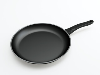 Frying pan, Non-stick Teflon frying pan isolated on white background, Concept image for cooking.