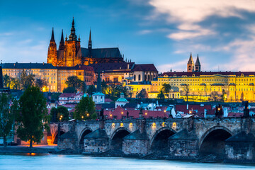 Naklejka premium View of the city of Prague