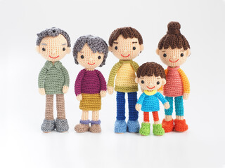 かわいいいアミグルミ人形
