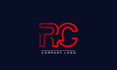 Creative letters RC or CR Logo Design Vector Template. Initial Letters RC Logo Design	