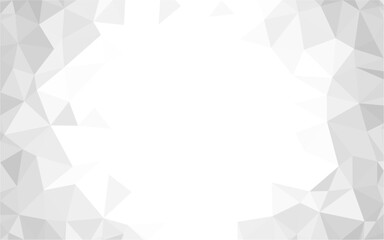 Obraz premium Gray polygonal mosaic background, Vector illustration, Used for presentation, information, technology, website, poster, business, work.