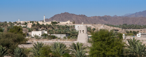 Dank, a settlement in the northern part of the Sultanate of Oman et the skirts of Hajar mountains  